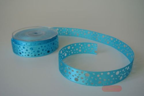 Bild von Band  20m/ 25mm, Lochband, türkis