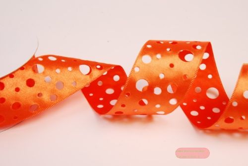 Bild von Band  20m/ 40mm, Lochband, orange