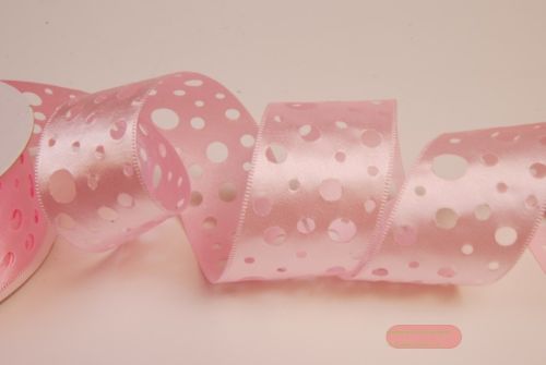 Bild von Band  20m/ 40mm, Lochband, rosa