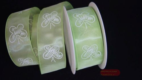 Bild von Band  20m/ 40mm, Schmetterling, h'grün