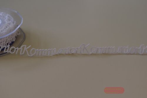 Bild von Band 10m/ 15mm, Kommunion 120x klebend, weiss
