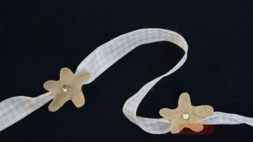 Bild von Band 5m/ 15mm, Amely 25 Stk Mab, h'braun