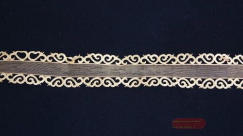 Bild von Band 10y/ 25mm, Ornamente an Organza, kupfer