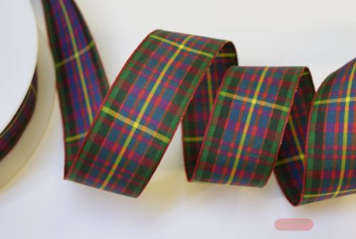 Bild von Band   20m/ 25mm, Schotten, rot/grün