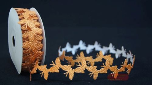 Bild von Band 10y/ 27mm, Schmetterling klebend, orange