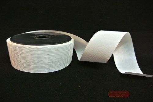 Bild von Band 50m/ 50mm, Poly Crépon, weiss