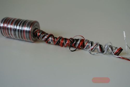 Bild von Band 4x 50m/ 1mm, Bastfiber, schwarz/rot