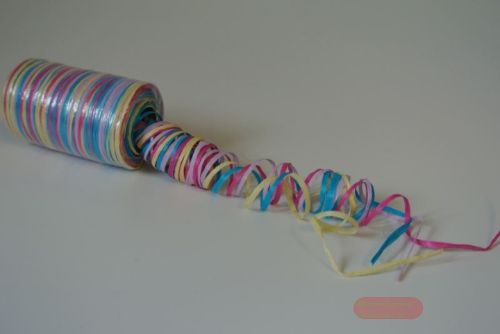 Bild von Band 4x 50m/ 1mm, Bastfiber matt, pink/petrol