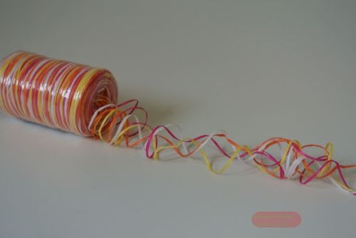 Bild von Band 4x 50m/ 1mm, Bastfiber matt, orange/pink