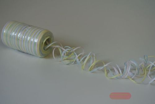 Bild von Band 4x 50m/ 1mm, Bastfiber matt, weiss/gelb