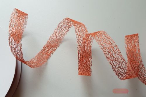 Bild von Band  25m/ 25mm, Gitternetz, cognac