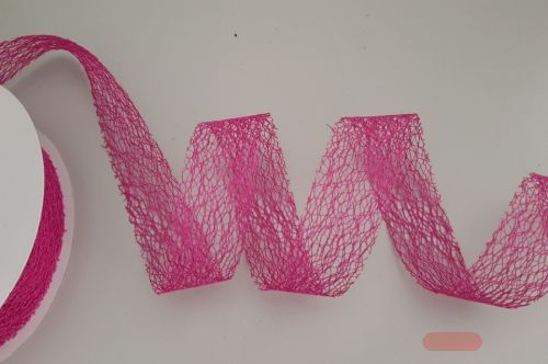 Bild von Band  25m/ 40mm, Gitternetz, fuchsia