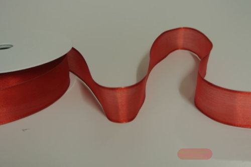 Bild von Band 25m/ 25mm, Sheer, rot