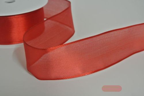 Bild von Band 25m/ 40mm, Sheer, rot