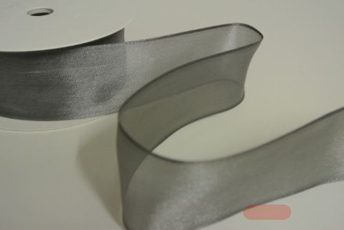 Bild von Band 25m/ 40mm, Sheer, d'grau