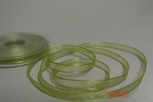 Bild von Band 25m/ 10mm, Organza d-face Satin, lindengrün