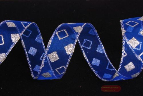 Bild von Band, 10m/ 25mm Würfel, blau