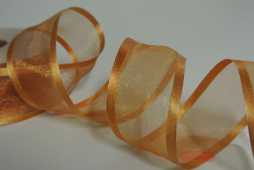 Bild von Band 25m/ 40mm, Organza d-face Satin, natur