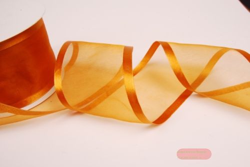 Bild von Band 25m/ 70mm, Organza D-Face satin, d'natur