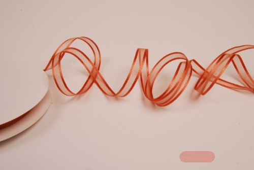 Bild von Band 25m/ 10mm, Organza D-Face satin, rost