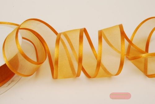 Bild von Band 25m/ 25mm, Organza D-Face satin, d'natur