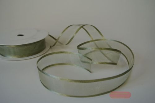 Bild von Band 25m/ 25mm, Organza D-Face satin,