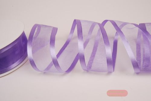 Bild von Band 25m/ 40mm, Organza D-Face satin, lila