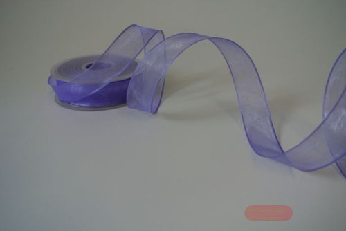 Bild von Band 25m/ 22mm, Shiny single color, Draht, lavendel
