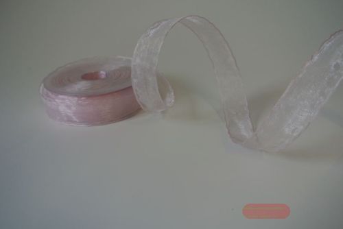Bild von Band 25m/ 22mm, Shiny single color, Draht, rosa