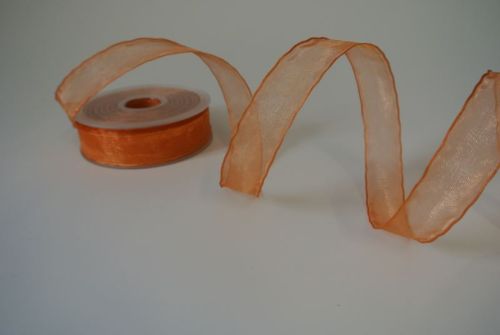Bild von Band 25m/ 22mm, Shiny single color, Draht, orange