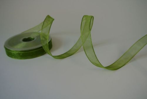 Bild von Band 25m/ 15mm, Shiny single color, Draht, olive