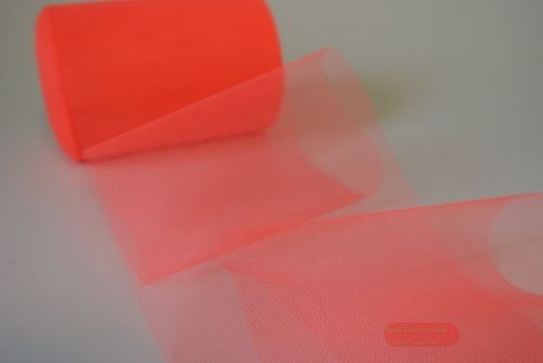 Bild von Band  50m/ 125mm, Tülle Corfu, rot Fluo