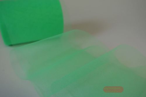 Bild von Band  50m/ 125mm, Tülle Corfu, h'grün Fluo