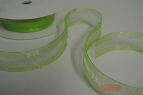 Bild von Band 25m/ 25mm, Organdi, lindengrün