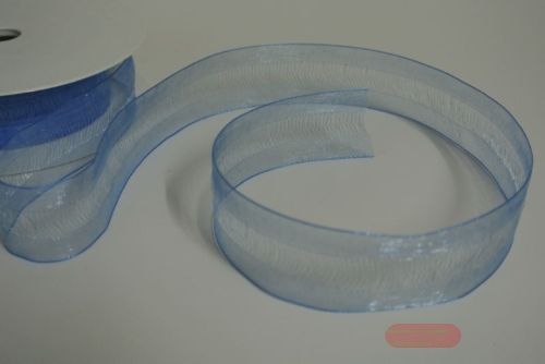 Bild von Band 25m/ 25mm, Organdi, h'blau