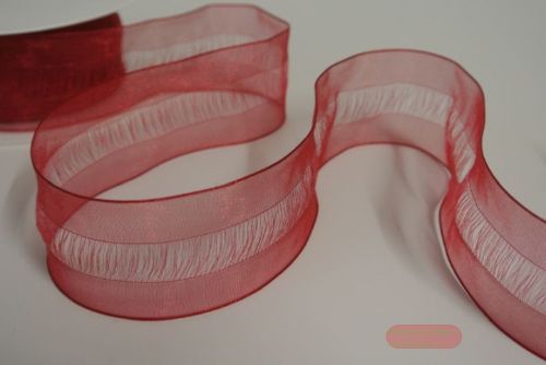 Bild von Band 25m/ 40mm, Organdi, rot
