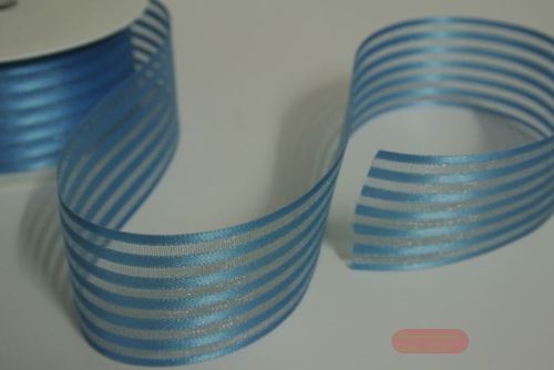 Bild von Band 25m/ 40mm, Streifenband, blau