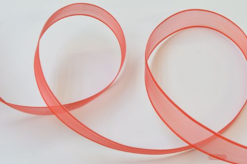 Bild von Band 100m/ 13mm, Voile, rot