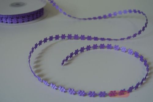 Bild von Band 25m/ 10mm, Blumengarland, lila