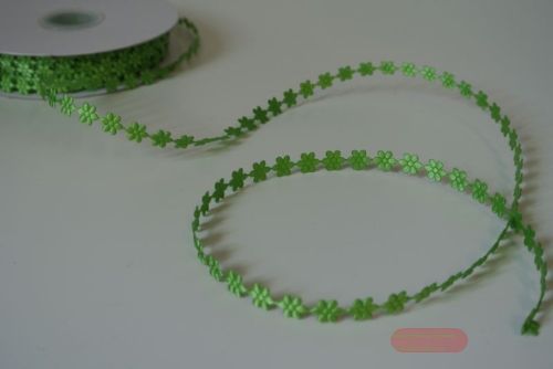 Bild von Band 25m/ 10mm, Blumengarland, grün