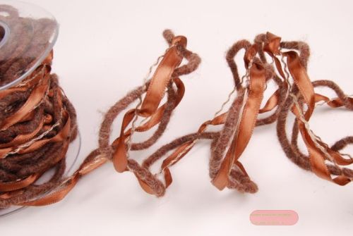 Bild von Band 10m/ 40mm, Nature Wolle Mab, d'braun