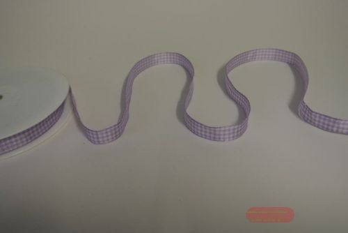 Bild von Band  25m/ 10mm, Karo Vichy, lila