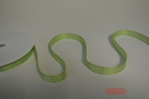 Bild von Band  25m/ 10mm, Karo Vichy, hgrün