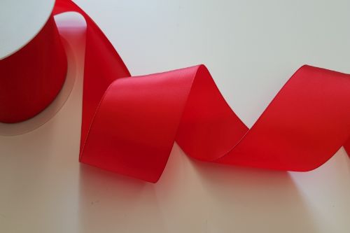 Bild von Band 25m/ 70mm, Taffet Uni, rot