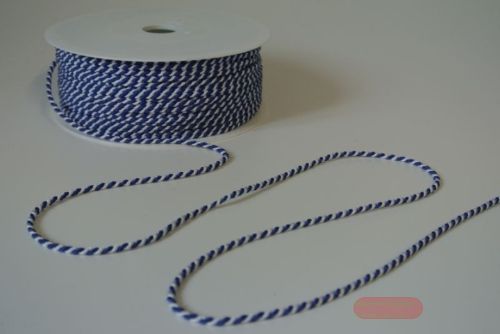 Bild von Band 100m/  2mm, Kordel 2-farbig, blau/weiss
