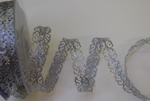 Bild von Band 20m/ 12mm, Vine, silber