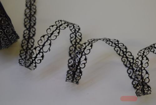 Bild von Band 20m/ 12mm, Vine, silber/schwarz