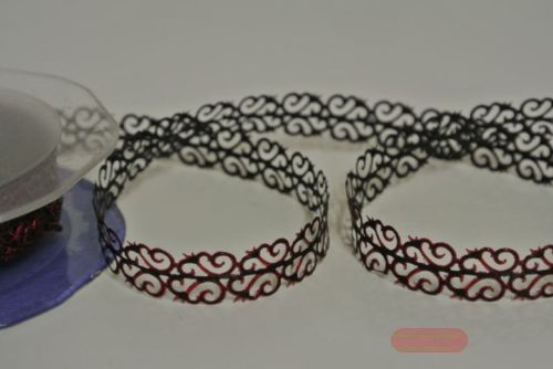 Bild von Band 20m/ 12mm, Vine, rot/schwarz