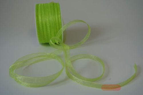 Bild von Band 50m/08mm, Organza, lindengrün