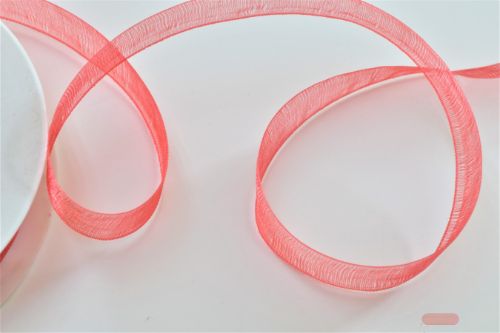 Bild von Band 25m/ 15mm, Organza, hellrot